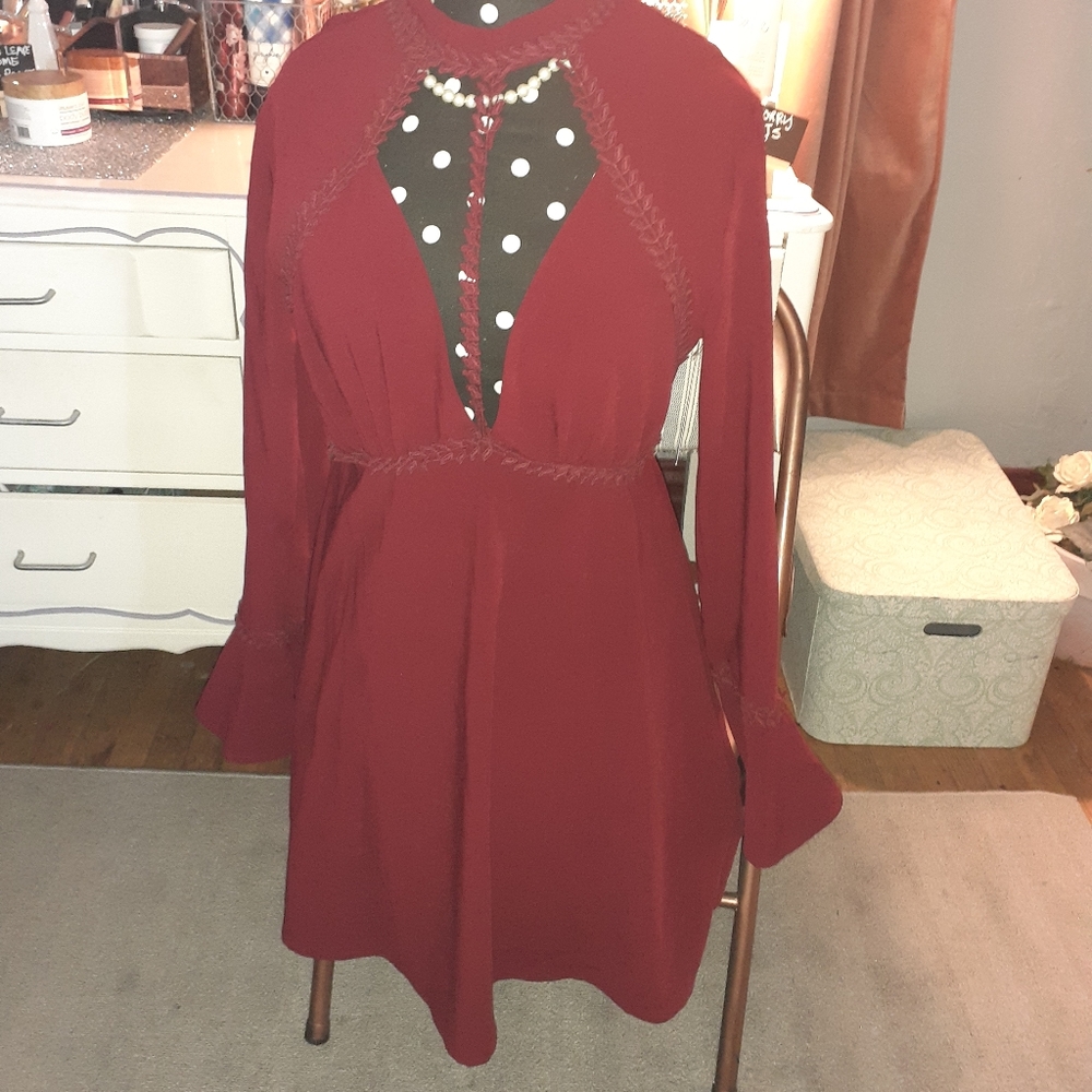 Sold!!!Love Riche Red Mini Dress